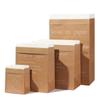 Organize Gift Package Desktop Ornament Kraft Paper Bag Double Layers Storage Basket Vase Flowerpot