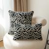Light Luxury Zebra Pattern Pillowcase Animal Elements Black and White Leopard Print Cushion Pillow Backrest Cushion Waist Pillow Cover