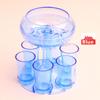 Entertainment Set: Decanter with Six Bullet-Shaped Party Wine Glasses