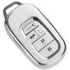 Подходит для брелка Honda (с цепочкой ключей), совместим с Accord Civic CR-V HR-V Passport Premium TPU брелок