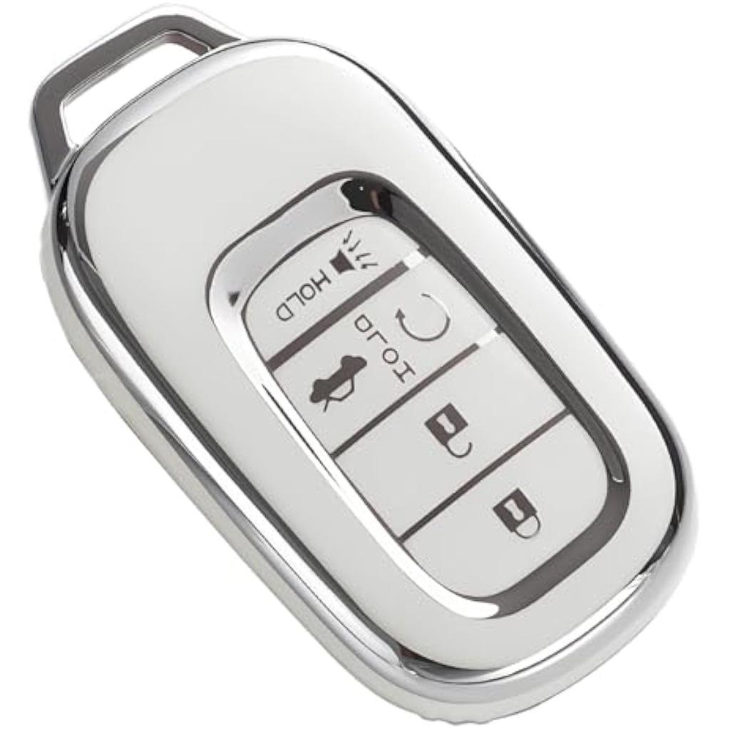 Подходит для брелка Honda (с цепочкой ключей), совместим с Accord Civic CR-V HR-V Passport Premium TPU брелок