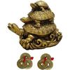 Three Tortoise with 2 Lucky Coin Set Idol, Standard