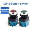 Momentary Push Button Switch 25Mm 5A 380V Circular Small Size Flat Round Red ,Green La19-11 Switch