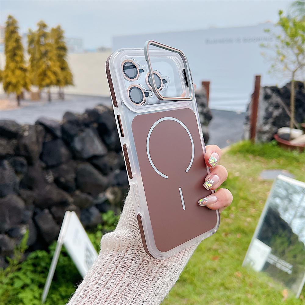 High Quality Transparent for Magsafe Magnetic Mobile Phone Case for 17 Pro Air 16 15 14 13 12 11 Lens Protection Cover