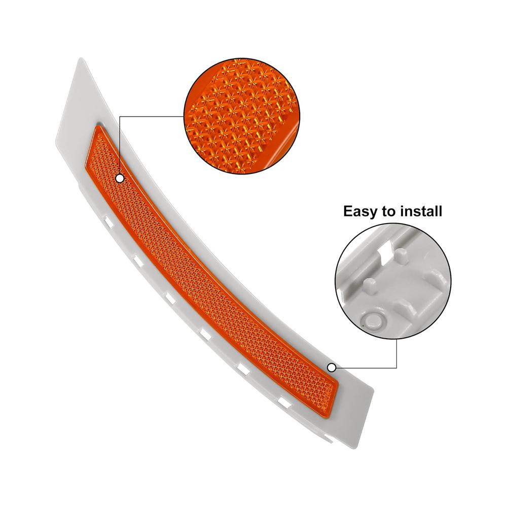 Pack (2) Front Bumper Side Reflector For BMW 2008-2010 528i 535i xDrive 09-10