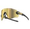 RT100 Sports Cycling Sunglasses for Men, Frameless, Wraparound, Flexible, Lightweight, Gold, for Cycling, Triathlon, and Tennis