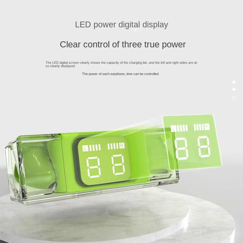 The New In -ear Earplugs Are Transparent Number TWS Bluetooth Headset Game Low Delay