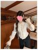 Cream Bagel French Sweet Age-Reducing Lace Ruffle Slimming Blouse - Women's Autumn Court Style Top