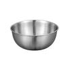 Кухонная миска из нержавеющей стали, корейская миска для рамена, миска для фруктового салата, миска для смешивания со шкалой