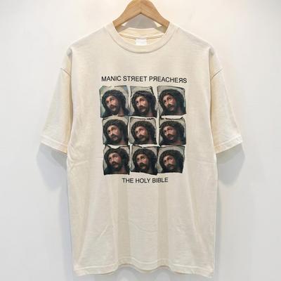 Винтажная футболка Manic Street Preachers, Футболка с принтом альбома The Holy Bible, Футболка альтернативной рок-группы 90-х, Подарок для поклонника британской инди-музыки