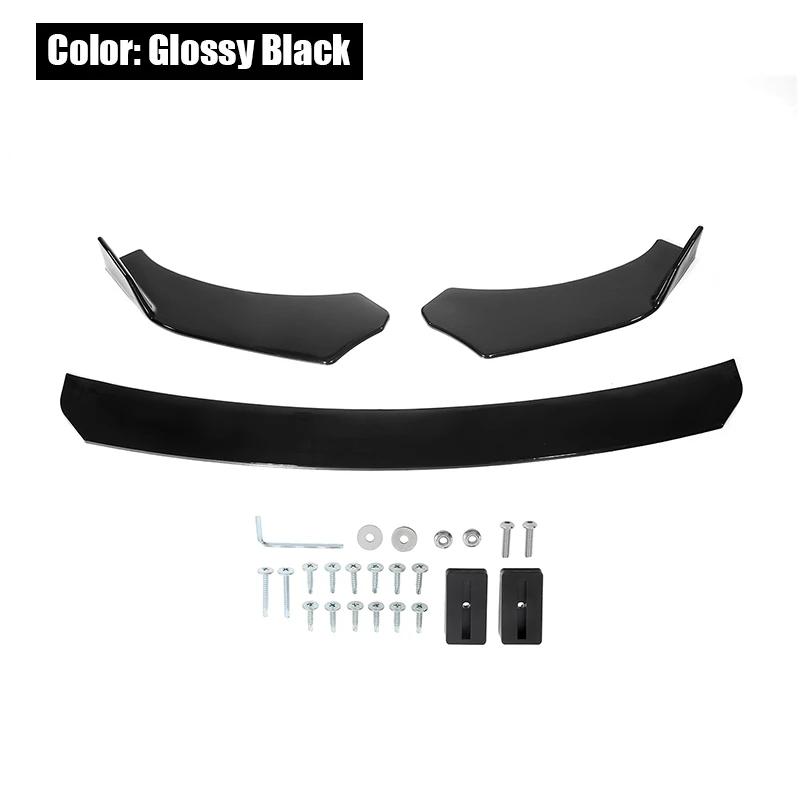 Universal Car Front Bumper Front Bumper Protective Cover Lip Body Kit Spoiler Trim Spoiler For BMW For Benz For Mazda For Ford