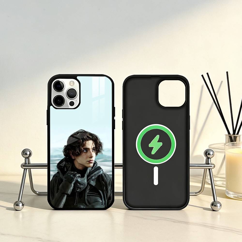 Timothee Chalamet Phone Case For iPhone17,16,15,14,13,12,11 Plus,Pro Max Magnetic For Magsafe Wireless Charging