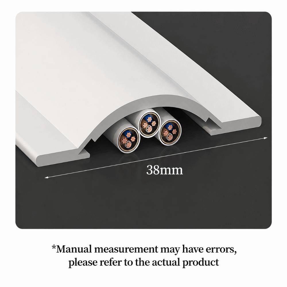 Self Adhesive Wall Wire Concealer PVC Ethernet Cable Hider Floor Cable Cover Baseboard