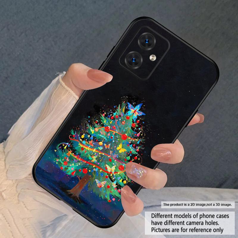 Лучший для Рождественской звезды Для Motorola Moto G04 14 15 24 34 35 54 55 75 84 85 Edge 40 50 Fusion 60 Fusion силиконовый мягкий чехол для телефона