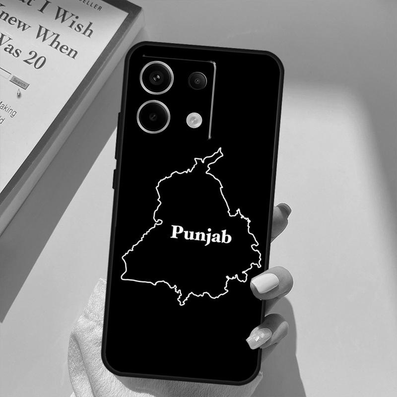 Карта Пенджаба Контурный Чехол Для Xiaomi Redmi Note 14 13 10 11 12 15 Pro Plus Чехол Для Redmi 15 14C 12C 10C 13C 15C