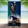 Horror Skull Beach Towel Adult Halloween Bath Towel European And American Quick Drying Bath Towel Halloween Absorbent Beach Towel