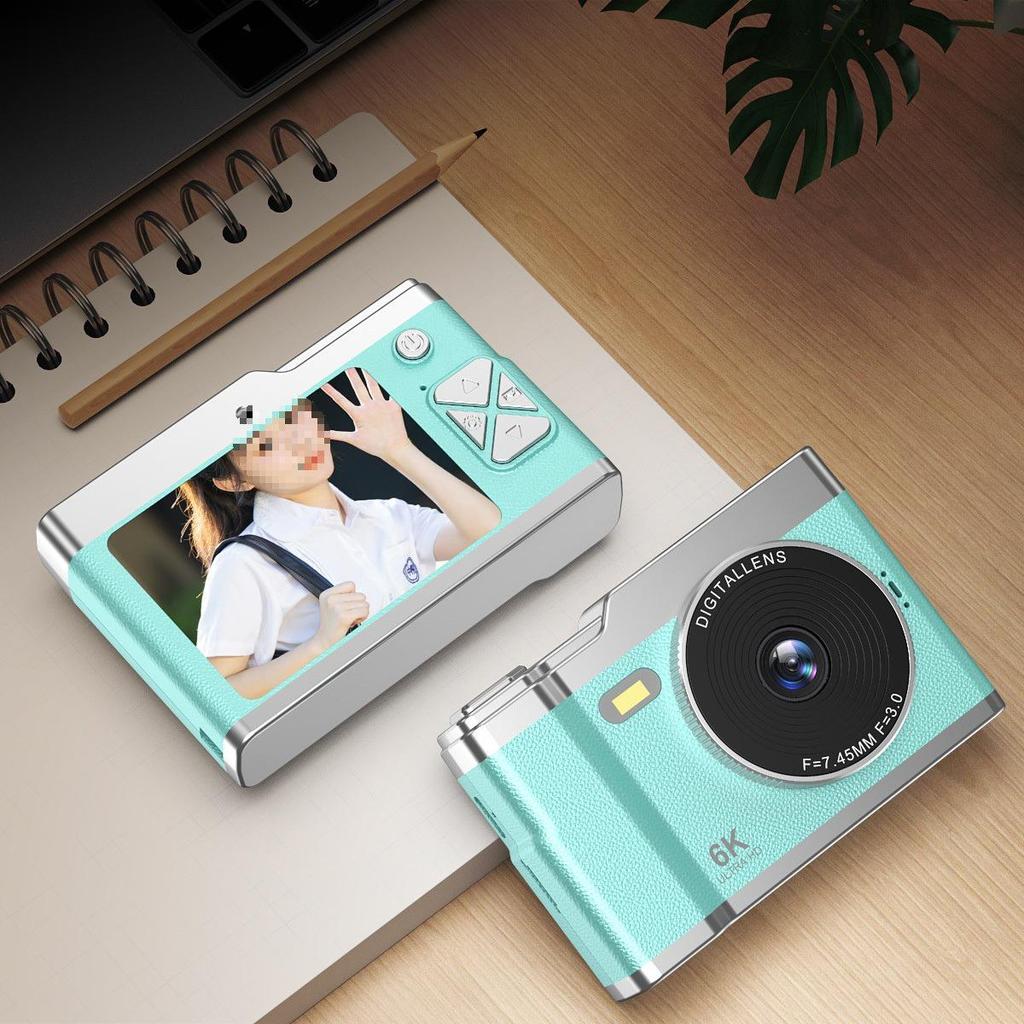 Ultra HD Mini Dual Camera - Student Entry-Level Telephoto Gift in Moonlight White