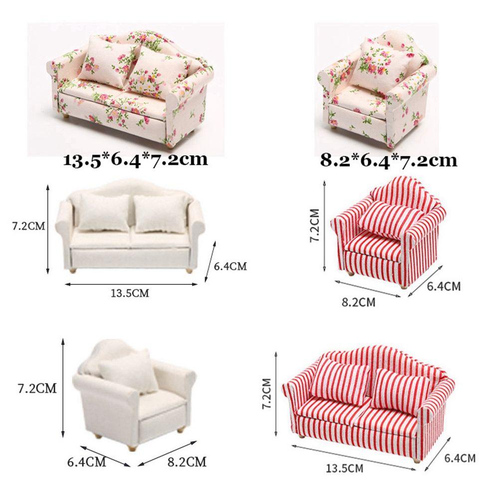 Children Decoration Dolls Miniature Soft Sofa Dollhouse Mini Furniture Toys Pretend Play Toy