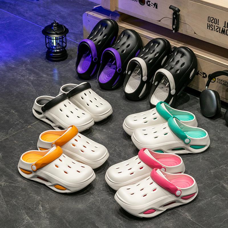 Женские садовые клоги на толстой подошве с нескользящей подошвой - Съемный комфорт для лета, пляжа и улицы