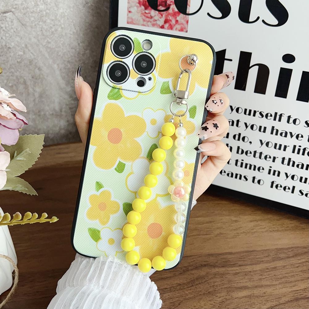 Совместимый Цветочный Браслет Ювелирная Цепочка Чехол для Телефона для itel A05S A70 A16 A33 A60