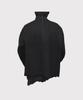 Minus Cut Off 1B Cardigan(Needle Shaggy Mohair) - Black