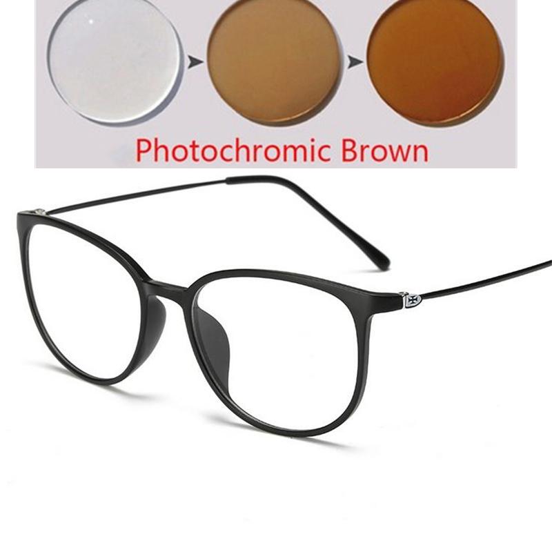 Ультралегкие Очки для Миопии из TR90 Ретро Овальная Рама для Женщин Мужчин Диоптрии от -0.5 до -6 Очки для Близоруких