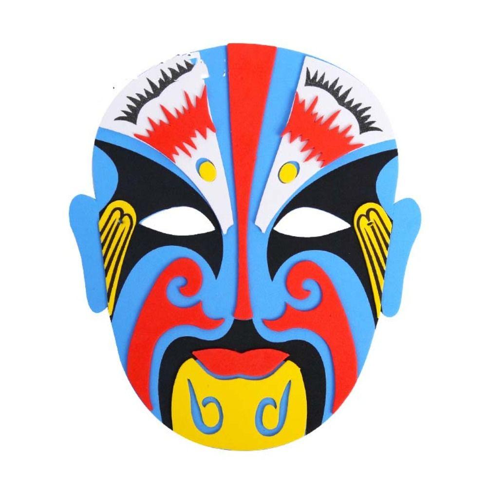 Beijing Opera Chinese Style Mask Handmade Diy Material Package Parent Child Toys