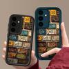 Матовый противоударный чехол с принтом номерного знака для Samsung S25 Ultra S24 FE S23 A56 A36 A16 A15 A55 A35, защита линз, мягкий силиконовый чехол для телефона из ТПУ