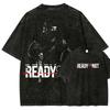 Read or not Anime Lover Washed T-shirt Year round clothing high quality personality Clothes Plus Size Unisex New Model Couples tee
