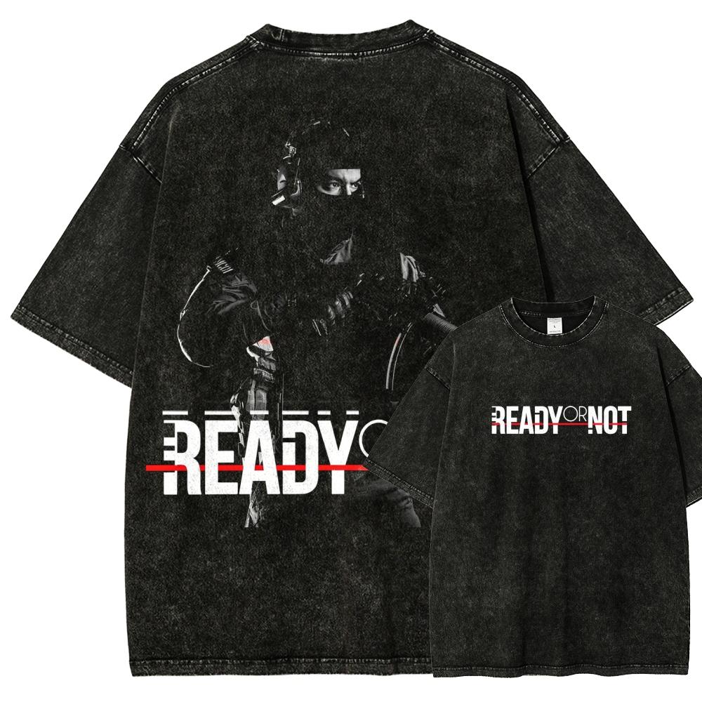 Read or not Anime Lover Washed T-shirt Year round clothing high quality personality Clothes Plus Size Unisex New Model Couples tee