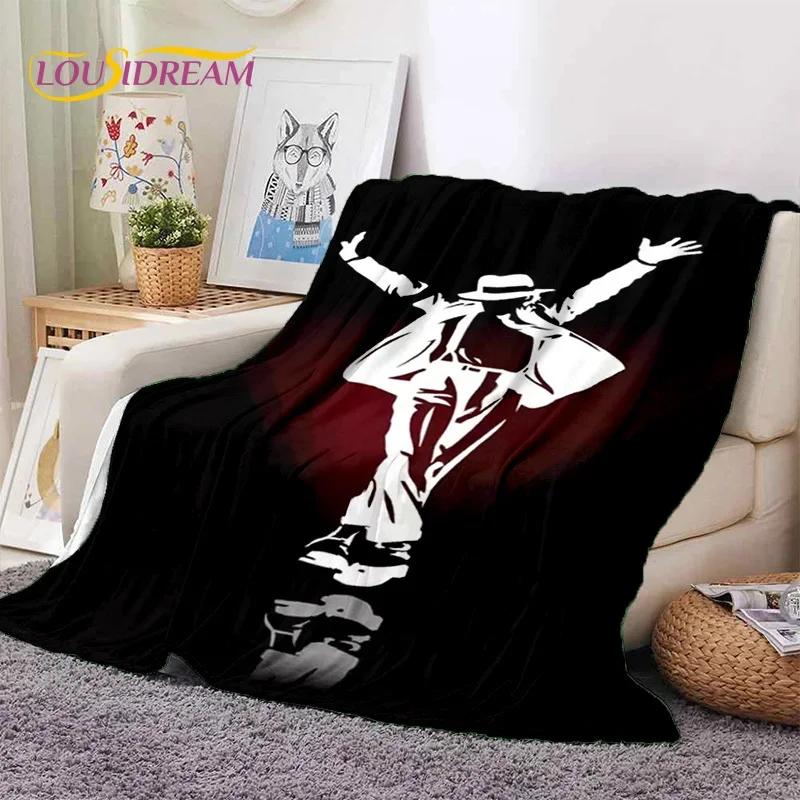 MJ King of Pop Майкл Джексон Мягкое фланелевое одеяло для кровати, спальни, дивана, пикника, плед для укрытия на открытом воздухе, подарок для отдыха