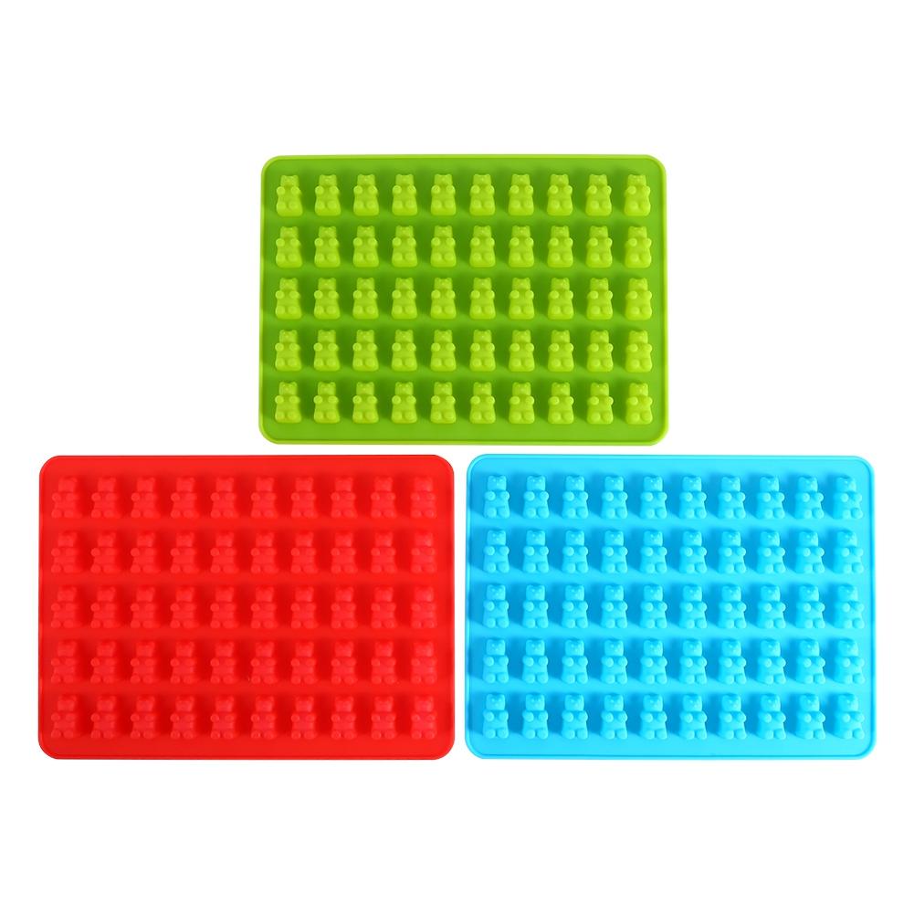 50 Gummy Maker Cavity Bear Mold Novelty Silicone Chocolate Candy Ice New Tray XL