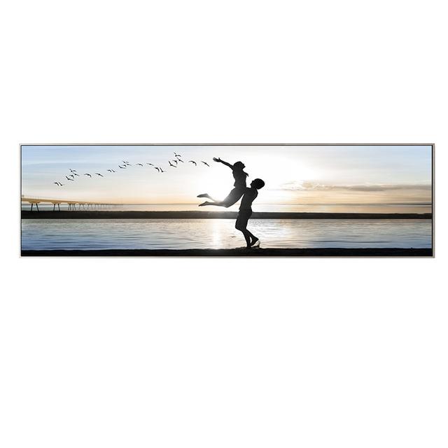 Природный пейзаж, холст, картина, пляж, закат, мост, постеры и принты, настенные художественные картины для гостиной, домашний декор, без рамки