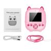 Портативная детская детская камера с мгновенной термопечатью, цифровая камера с экраном 2,4 дюйма, фотоселфи HD