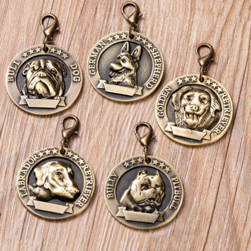 Товары для животных, собачья бирка с 3D тиснением, табличка с именем, антипотеря, нержавеющая сталь, металлическая идентификационная карточка для питомца