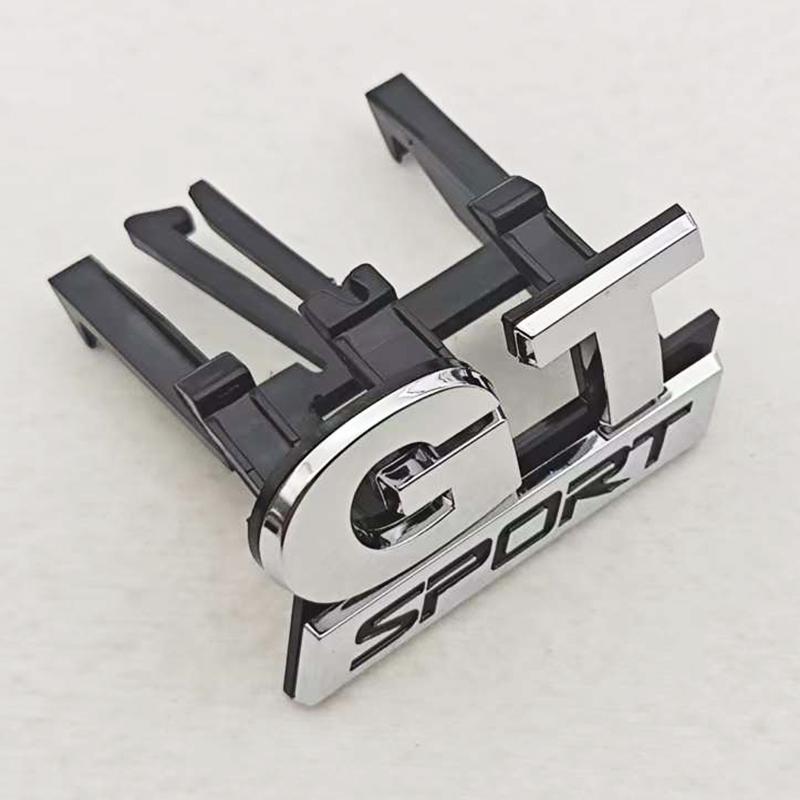 3D ABS Chrome GT Sport Logo Grille Car Front Grill Emblem For Volkswagen VW GT Sport Badge Accessories