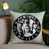 Наволочка Rock R-Ramones для офисного дивана, кресла в общежитии, короткий плюш, двусторонняя печать, декоративная подушка для дома