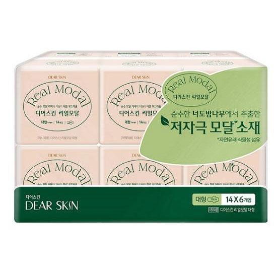 Комплект из 6 упаковок натурального модала Deerskin, выберите 2 типа (средний/большой)