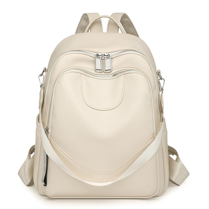 Женский мягкий кожаный рюкзак большой вместимости рюкзак для дальних поездок студенческий школьный рюкзак многофункциональная сумка через плечо