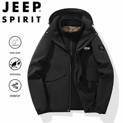 Мужская уличная ветрозащитная куртка 3-в-1 JEEP SPIRIT