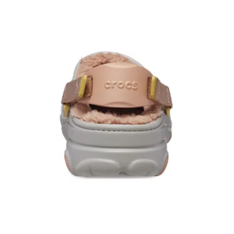 Crocs Классические махровые клоги Унисекс обувь Серый 207936-1LM