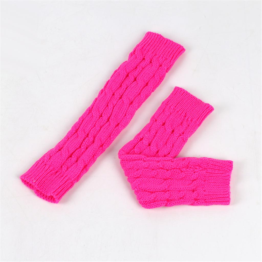 1pair Women's Wool Arm Covers Winter Comfortable Oversleeves Knitted Sleeves for Winter Comfort