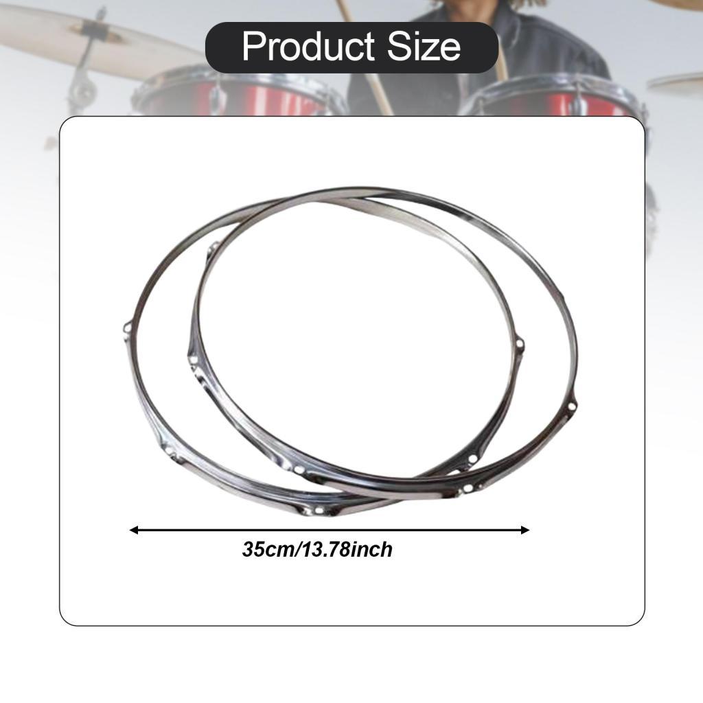 Bass Drum Hoops Batter 6 Hole Portable Percussion Sturdy Repairing Supplies Components for