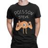 Fish Le Poisson Steve Meme Men T Shirt  Casual Tee Shirt Short Sleeve Round Neck T-Shirts Pure Cotton Birthday Present Clothes