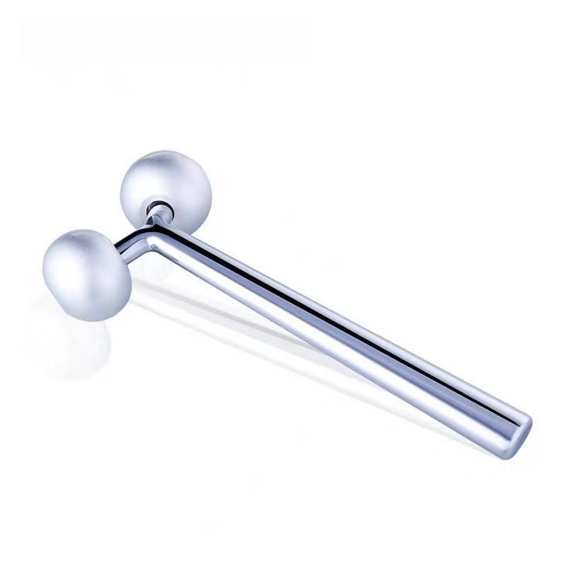 Ролик для лица, Косметический прибор, Домашний аппарат для введения в кожу лица, Микротоки для удаления морщин на шее, V-образный артефакт для лица, Массажер с двойным шариком