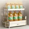 Kitchen Spice Storage Rack Kitchen Shelf Multi-layer Storage & Organization Countertop Spice Tool Carrier Accessories