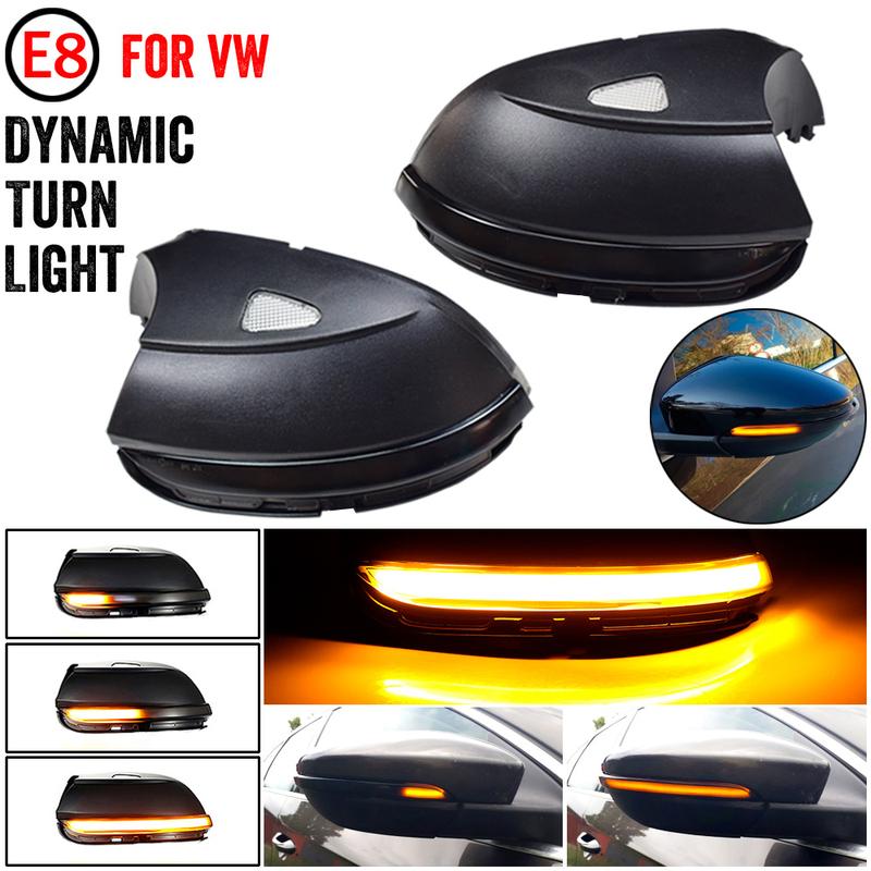 LED Side Wing Dynamic Turn Signal Light Rearview Mirror Indicator for VW Passat CC B7 Beetle Scirocco Jetta MK6