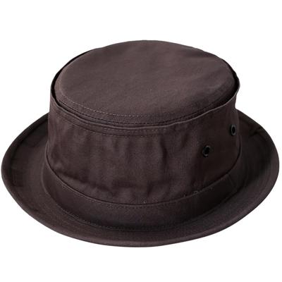 Хлопковый твил Pork Pie Reck Hatter Размер Твил Подходит для и Все Сезоны Мужская Шляпа, L, RH-320, Коричневый, Весна, Лето, Осень,