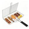 Lockable Design Grill Basket Food Grade Stainless Steel BBQ Grill Basket  Outdoor Camping