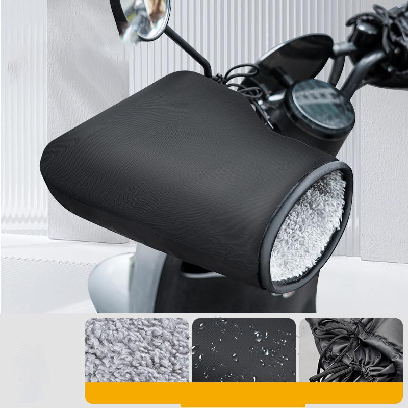 Зимние мотоциклетные муфты на руль Защитные Мотоциклетные Скутерные Толстые Теплые Муфты на Ручки Руля Дождестойкие Утеплители Мультяшные Перчатки